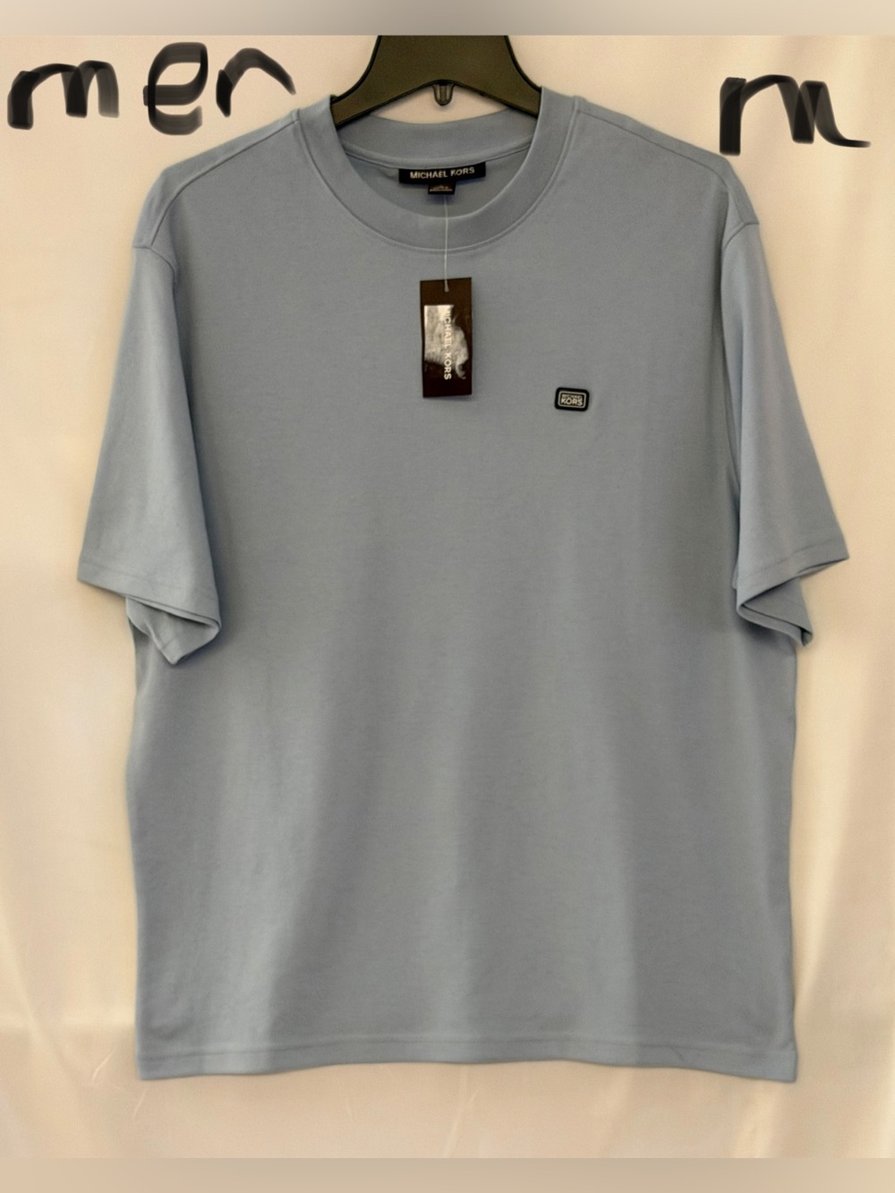 Michael Kors Pale Blue Short-Sleeve Crewneck Tee